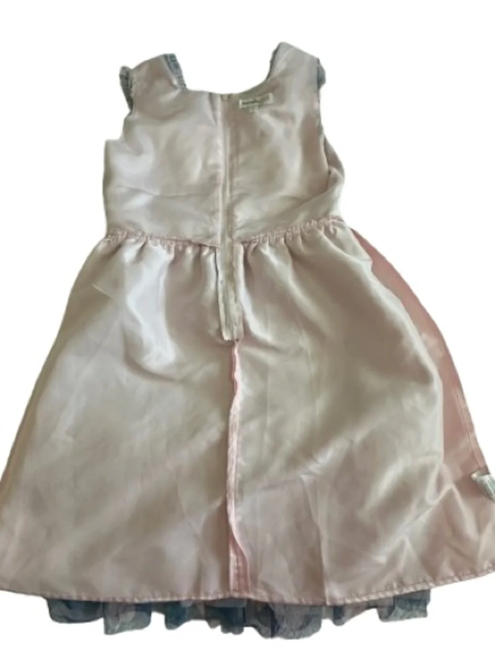 Kensie Girl Size 12 Pink Floral on Navy Tiered Ruffle Formal Dress Fully Lined